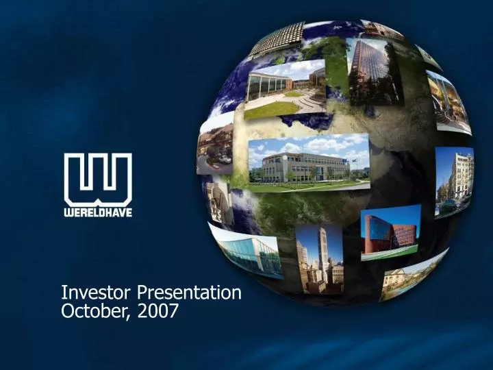investor presentation october 2007
