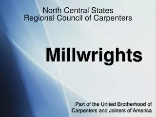 millwrights