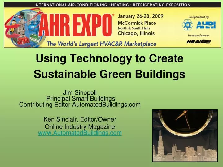 using technology to create sustainable green buildings