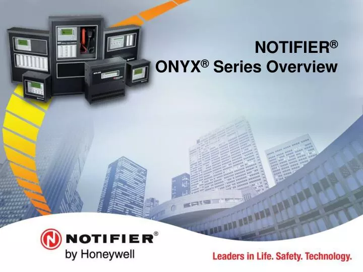notifier onyx series overview