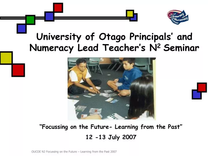university of otago principals and numeracy lead teacher s n 2 seminar