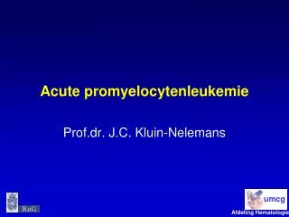acute promyelocytenleukemie
