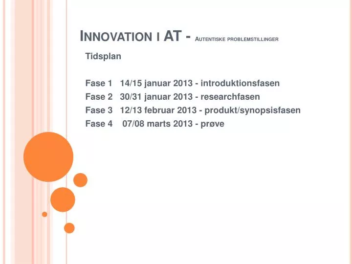 innovation i at autentiske problemstillinger