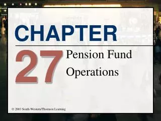 Pension Fund Operations