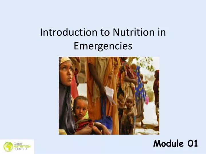 introduction to nutrition in emergencies