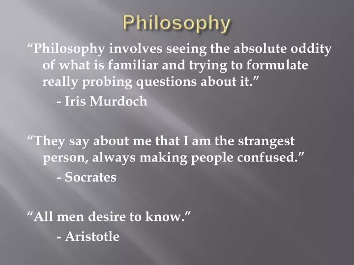 philosophy