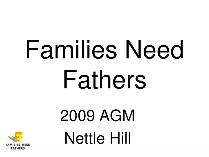 families need fathers