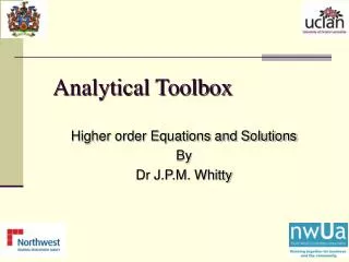 Analytical Toolbox