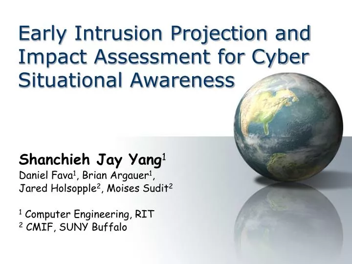 early intrusion projection and impact assessment for cyber situational awareness
