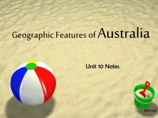 Geographic Features of Australia