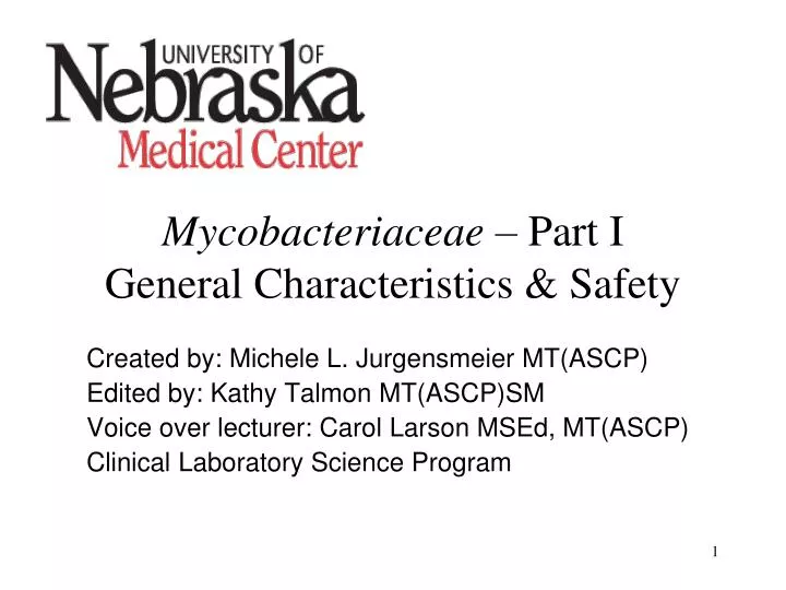 mycobacteriaceae part i general characteristics safety