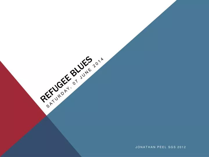 refugee blues