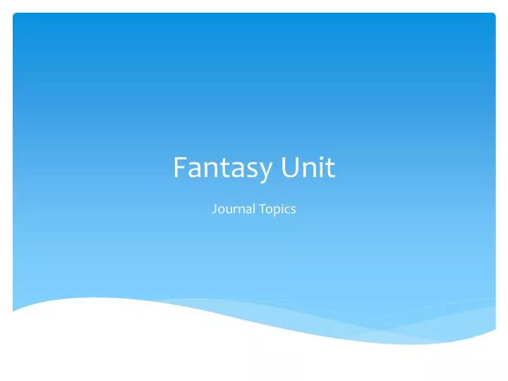 fantasy unit