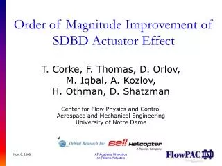 Order of Magnitude Improvement of SDBD Actuator Effect