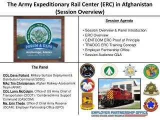 The Army Expeditionary Rail Center (ERC) in Afghanistan (Session Overview)