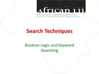 Search Techniques