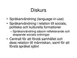diskurs