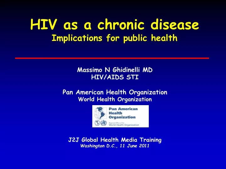 hiv as a chronic disease implications for public health