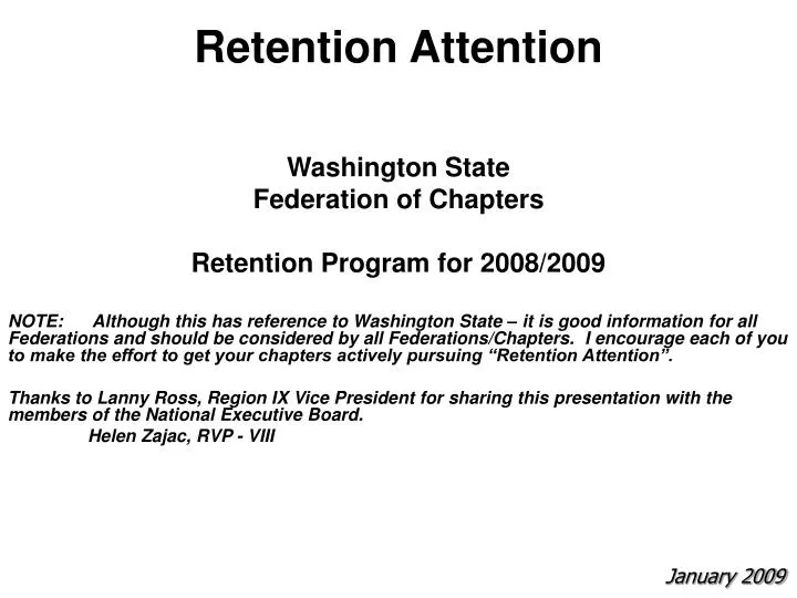 retention attention