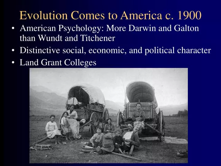 evolution comes to america c 1900