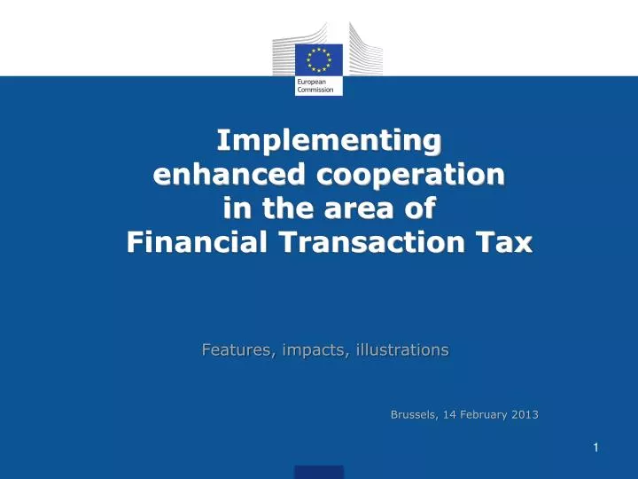 implementing enhanced cooperation in the area of financial transaction tax