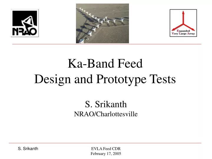 ka band feed design and prototype tests