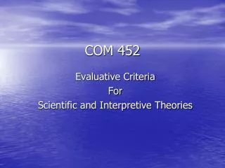 COM 452