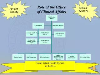 Role of the Office of Clinical Affairs