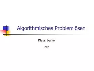 algorithmisches probleml sen