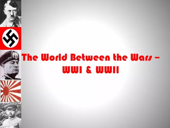 the world between the wars wwi wwii