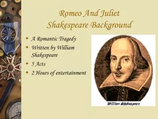 Romeo And Juliet Shakespeare Background