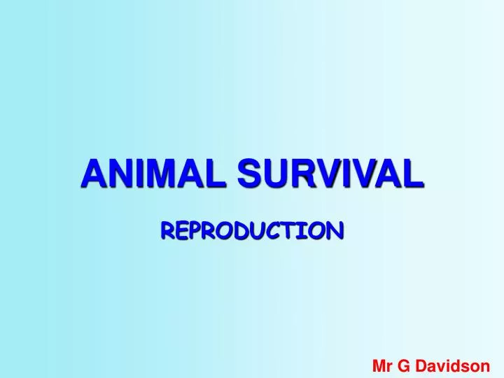 animal survival