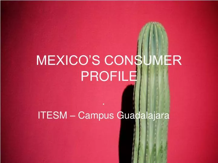 mexico s consumer profile