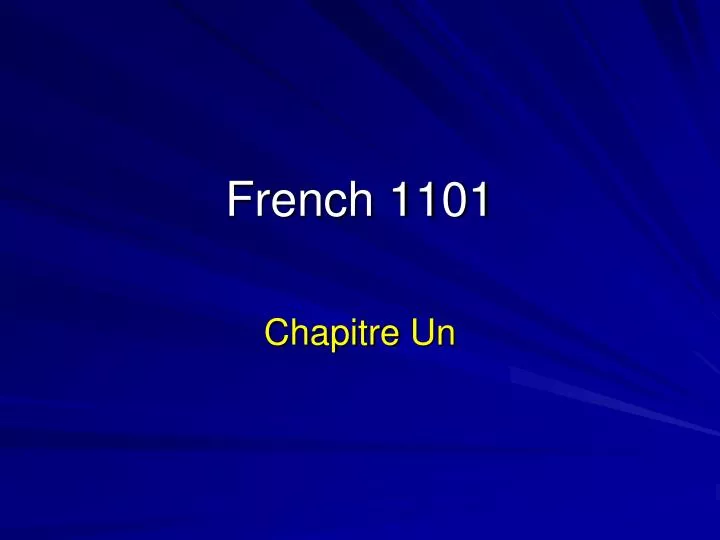 french 1101