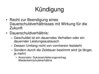 k ndigung