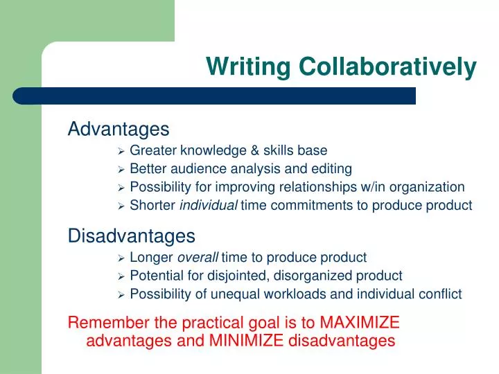 writing collaboratively