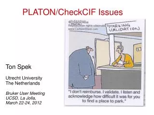 PLATON/CheckCIF Issues