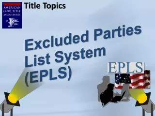 Excluded Parties List System (EPLS)