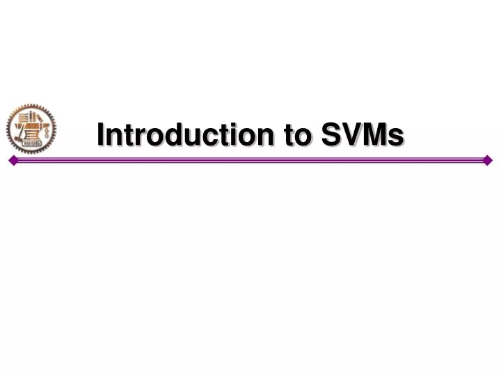 introduction to svms