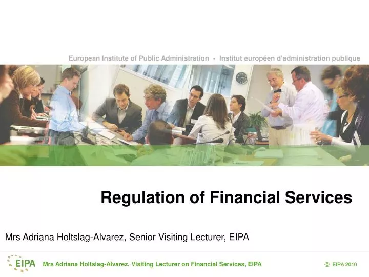 regulation of financial services