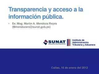 transparencia y acceso a la informaci n p blica