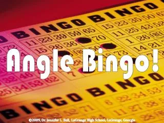 Angle Bingo!