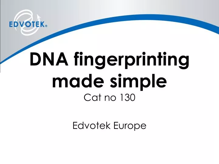 dna fingerprinting made simple cat no 130