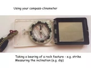 Using your compass-clinometer
