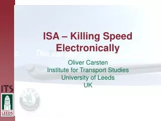 isa killing speed electronically