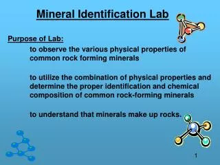 Mineral Identification Lab