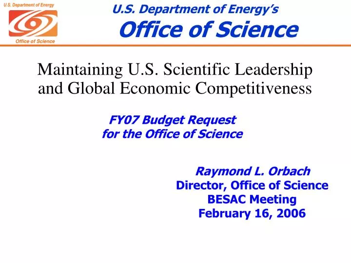 maintaining u s scientific leadership and global economic competitiveness