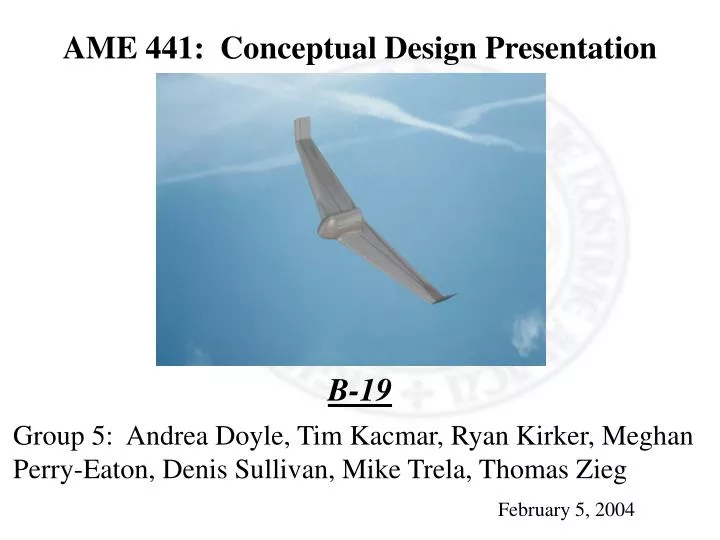 ame 441 conceptual design presentation