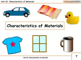 Unit 3C: Characteristics of Materials