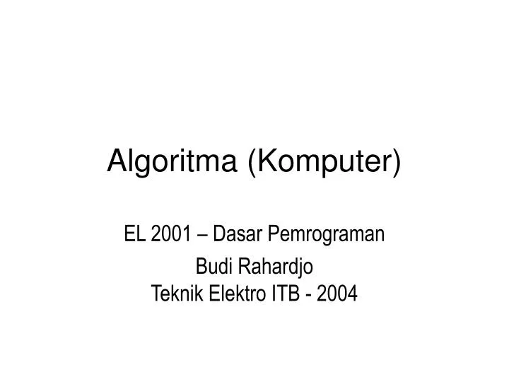 algoritma komputer